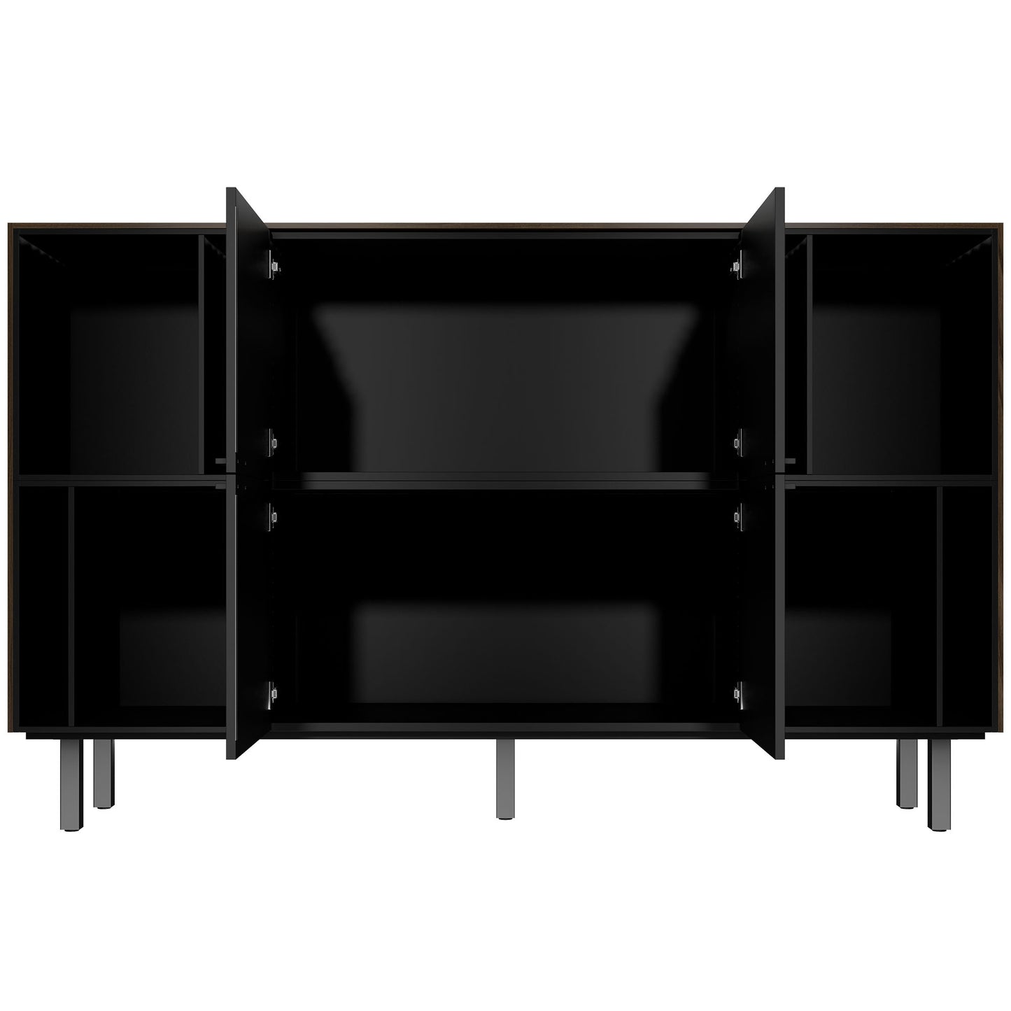 Bralco SILE Highboard | 2 oh, 2025 x 1250 mm, noix