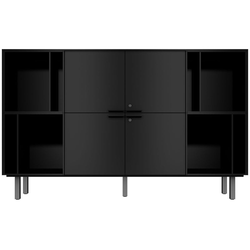 BRALCO SILE Highboard | 2 OH, 2025 x 1250 mm, Nero  - 2 Main Image