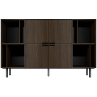 BRALCO SILE Highboard | 2 OH, 2025 x 1250 mm, Schwarz