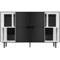 BRALCO SILE Highboard | 2 OH, 2025 x 1250 mm, Schwarz