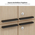 BRALCO SILE Highboard | 2 OH, 2025 x 1250 mm, Nero  - 8 Thumbnail Image