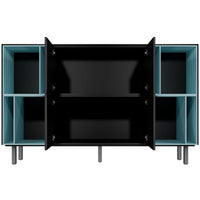 BRALCO SILE Highboard | 2 OH, 2025 x 1250 mm, Schwarz