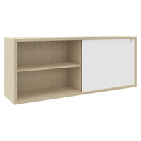 Buffet bas NOVA | 1,5 OH, 1382 x 570 mm, cendre de sable