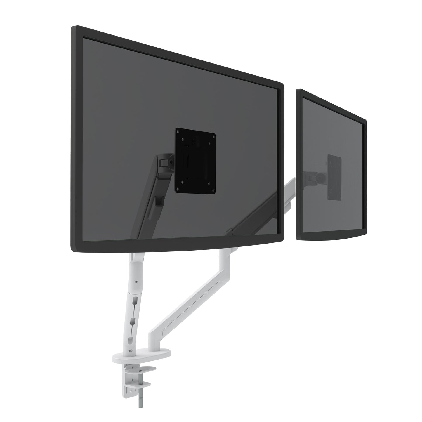 MASTER DUO Monitorhalter | Gasfederunterstuetzung, 148-445 mm, fuer zwei Monitore