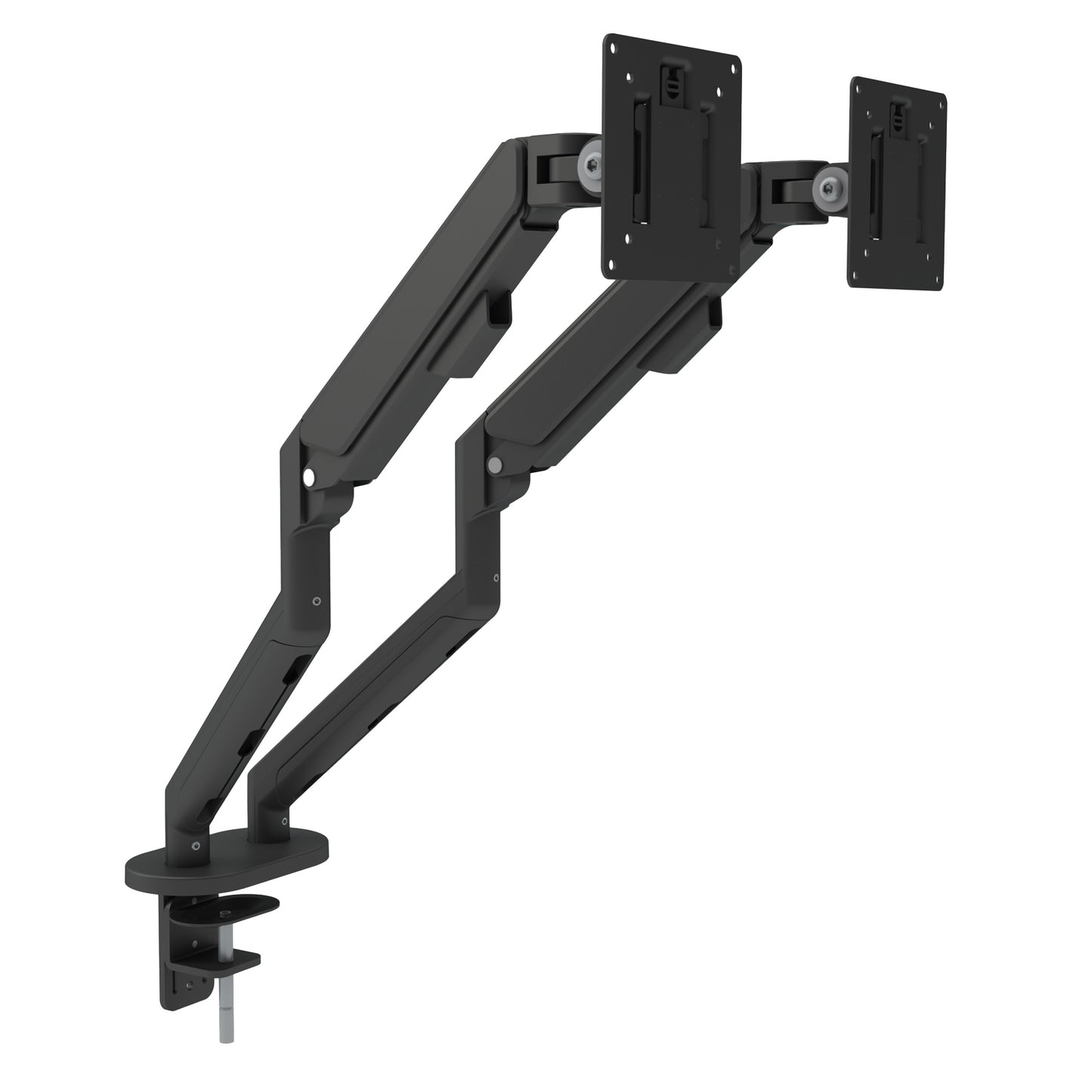 MASTER DUO Monitorhalter | Gasfederunterstuetzung, 148-445 mm, fuer zwei Monitore