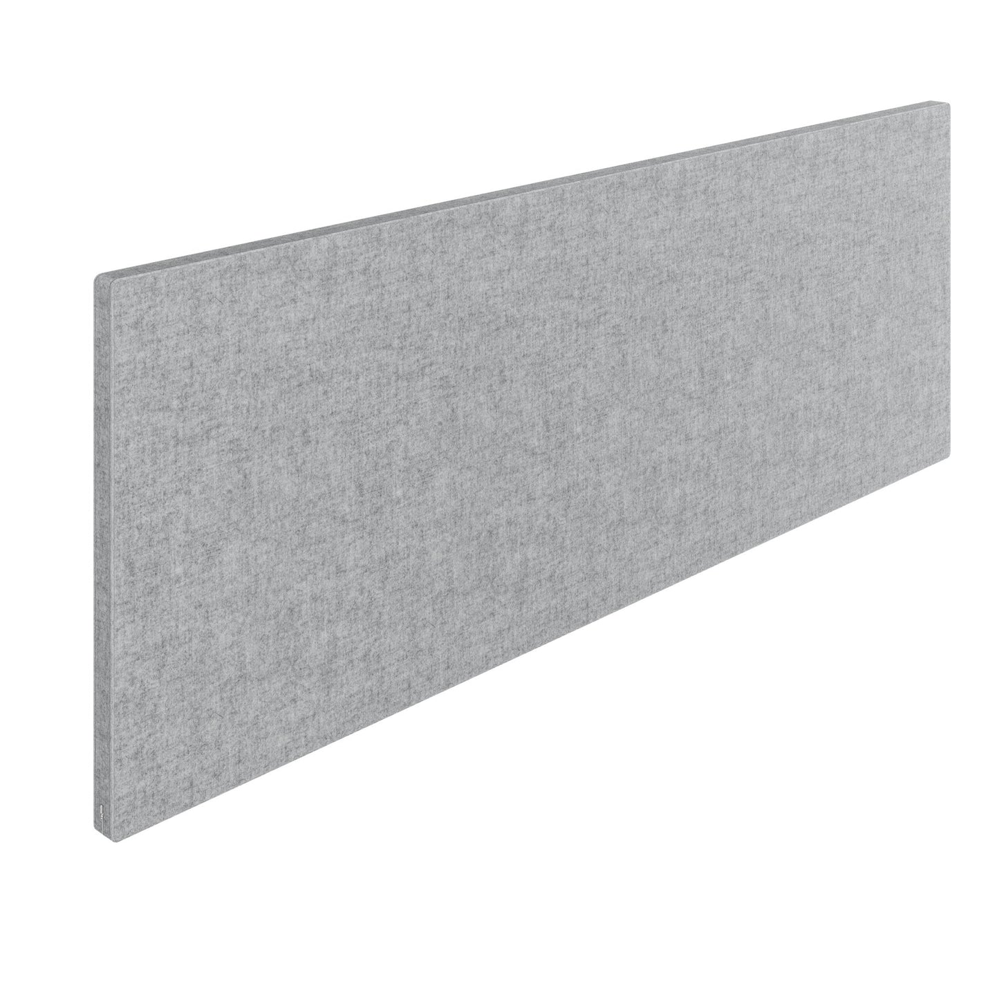 Cloison de table acoustique MILA | 1600 - 2000 mm, hauteur 650 mm, VELITO gris clair chiné