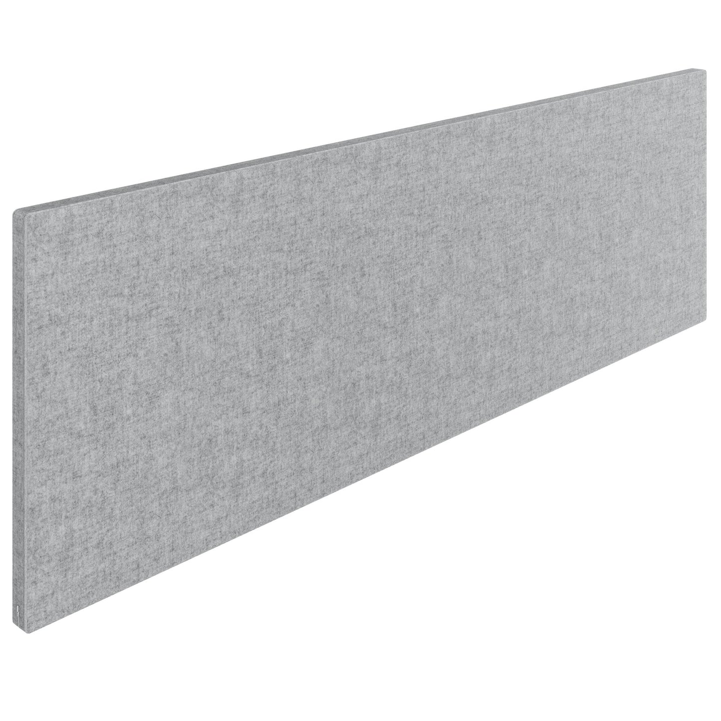 Cloison de table acoustique MILA | 1600 - 2000 mm, hauteur 650 mm, VELITO gris clair chiné