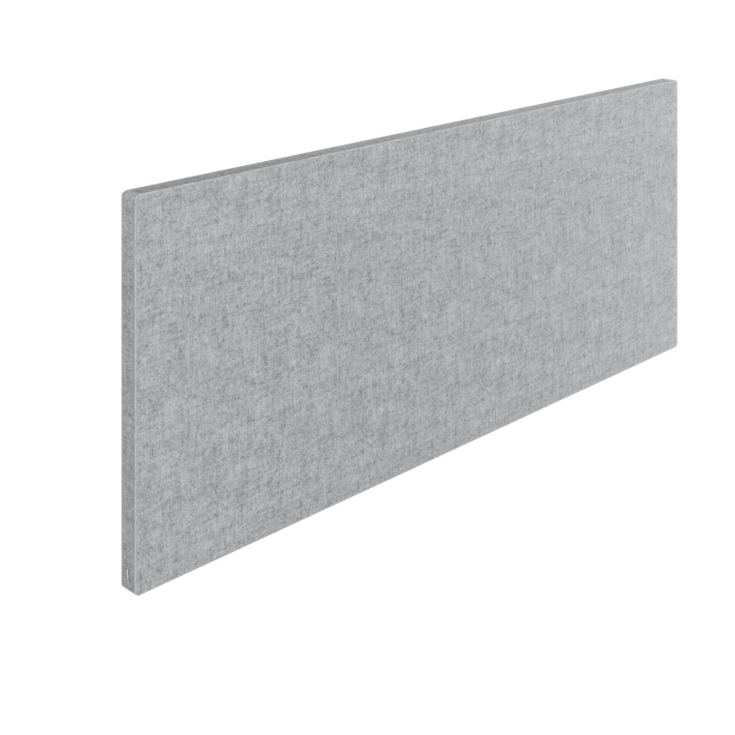 Cloison de table acoustique MILA | 1600 - 2000 mm, hauteur 650 mm, VELITO gris clair chiné