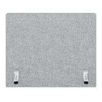 MILA acoustic table partition side panel | 650 mm high, VELITO light gray mottled