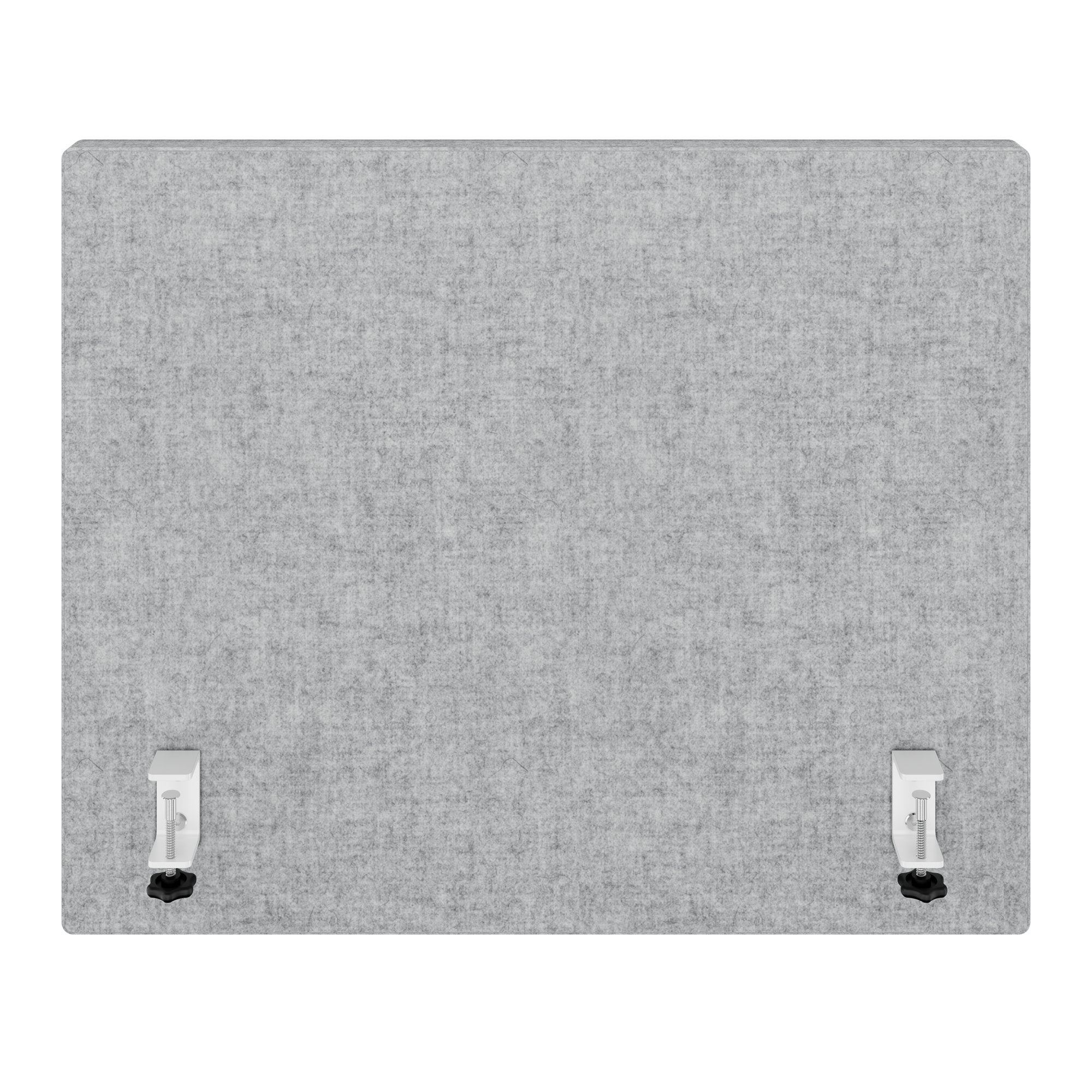 MILA acoustic table partition side panel | 650 mm high, VELITO light gray mottled