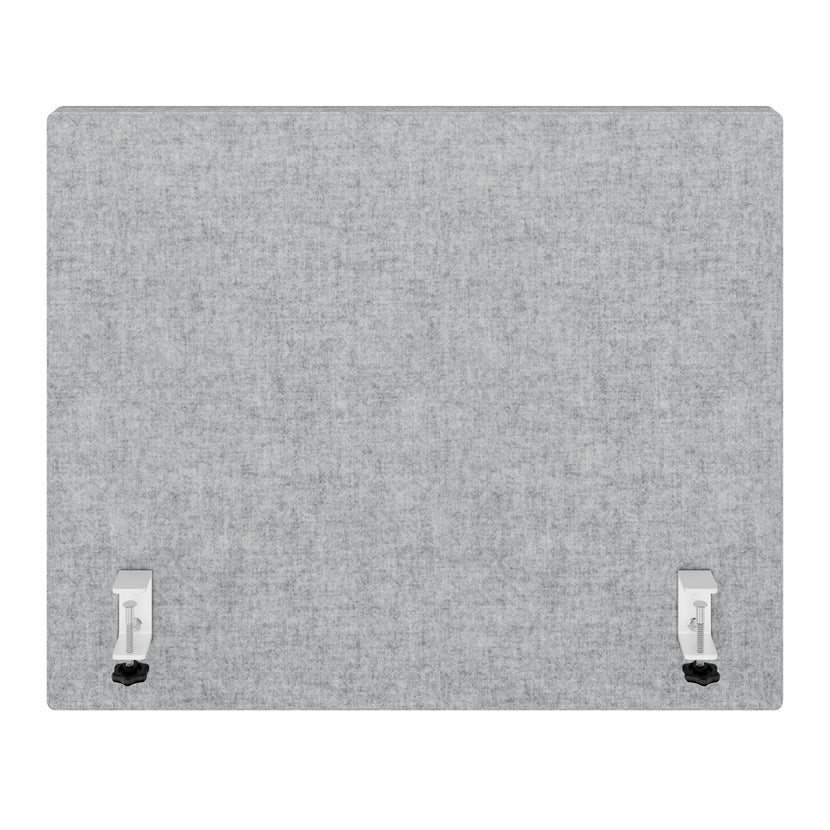 MILA acoustic table partition side panel | 650 mm high, VELITO light gray mottled