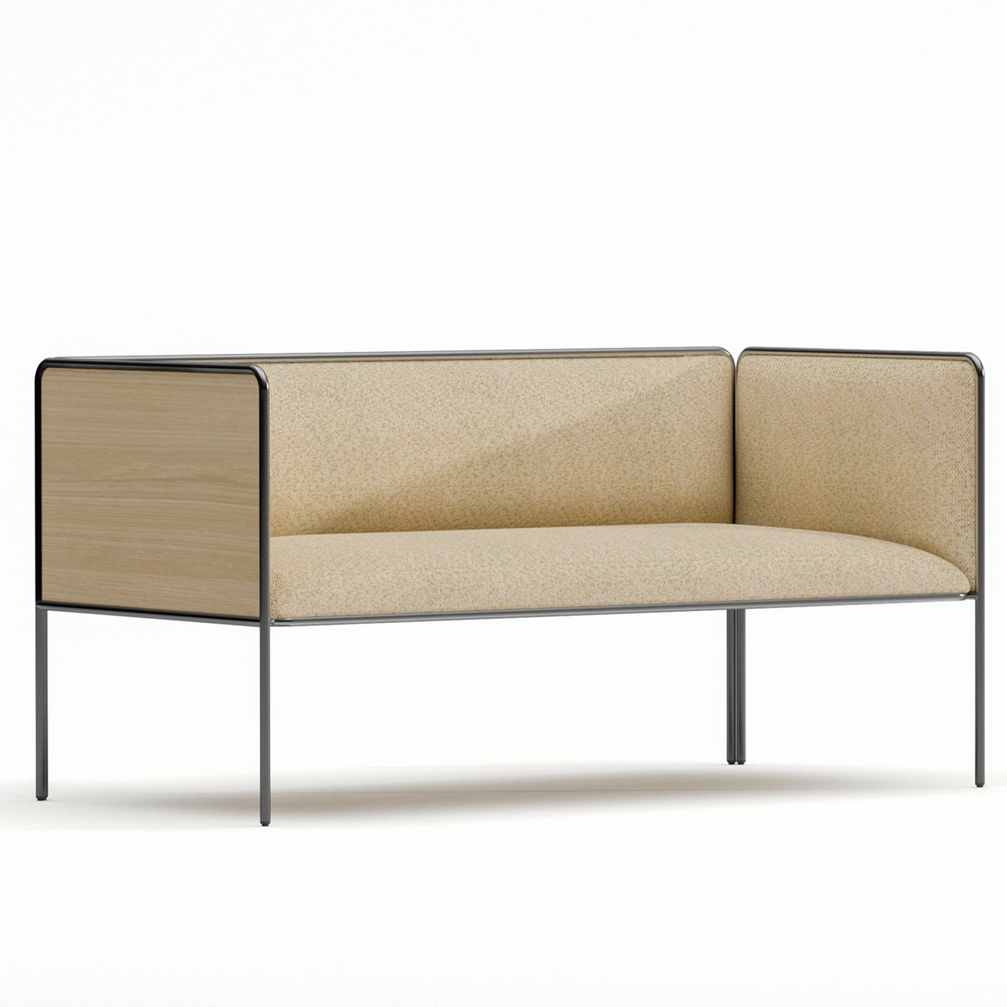 MITEA Sofa | 4-Fuß-Gestell, feste Armlehnen, 2- oder 3-Sitzer