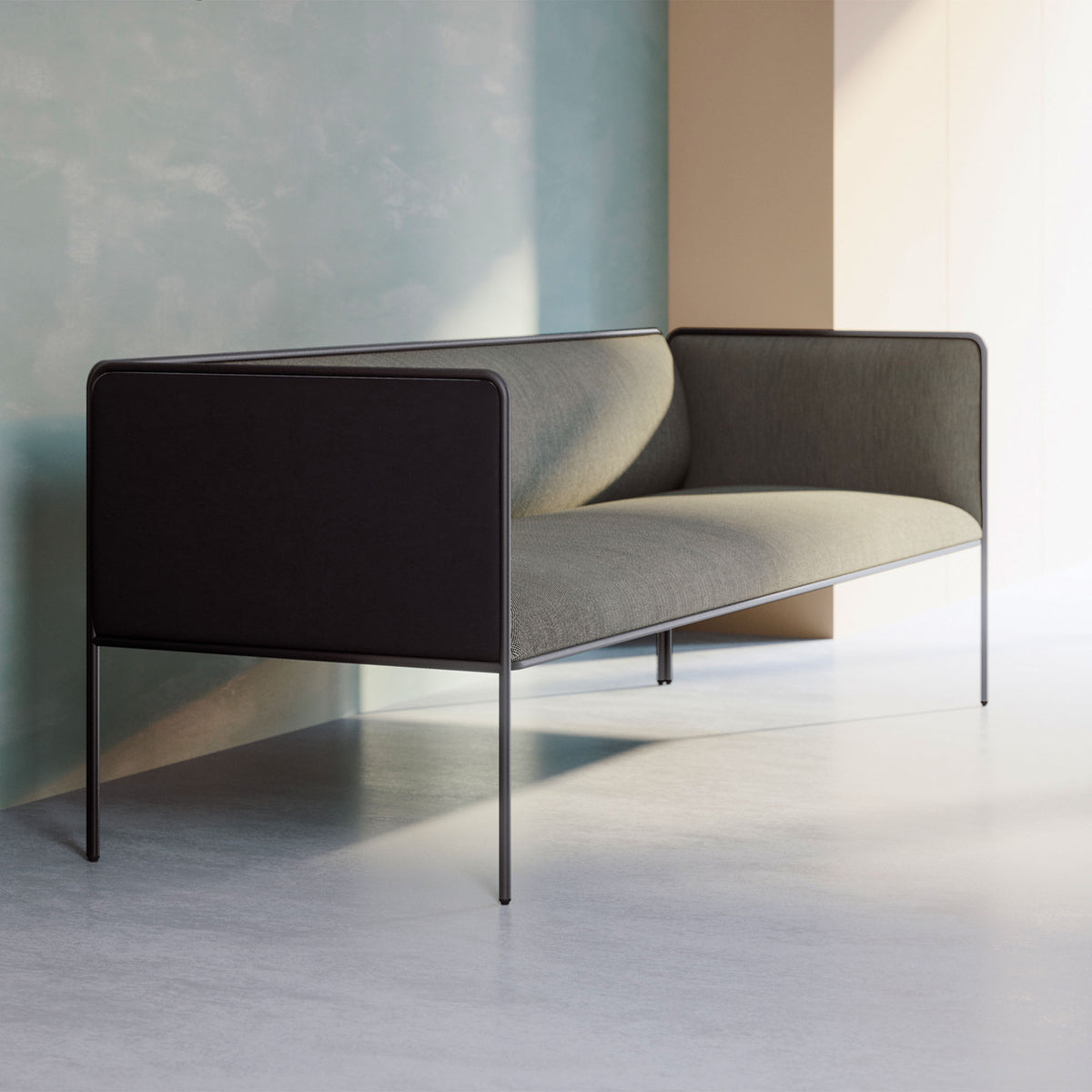 MITEA Sofa | 4-Fuß-Gestell, feste Armlehnen, 2- oder 3-Sitzer - 22 Lightbox Main Image