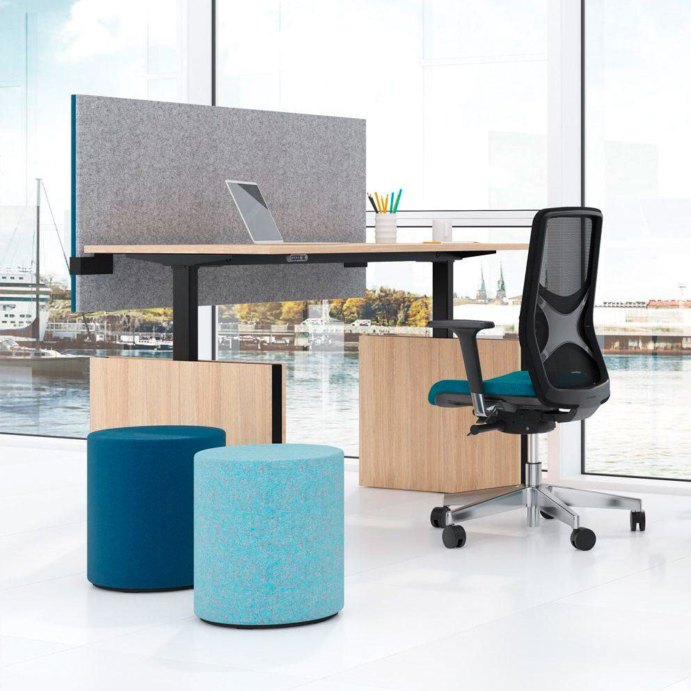 MODUS Akustik-Tischtrennwand | 740 mm hoch