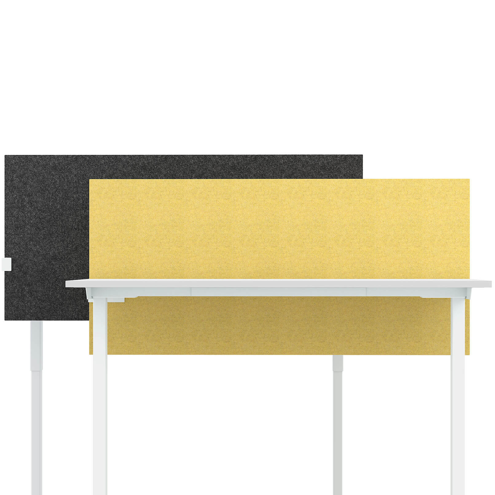 MODUS Akustik-Tischtrennwand | 740 mm hoch, viele Bezugsstoffe