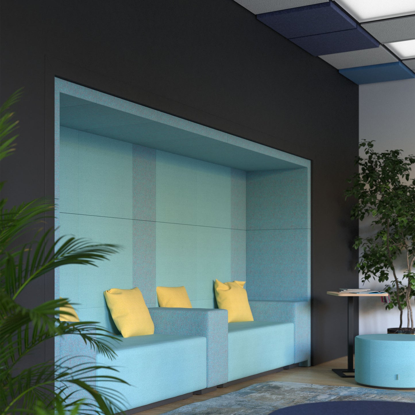 MODUS Light Pannelli riflettenti per pareti e soffitti | Assorbitori di classe A, 300-600 mm, oltre 100 colori