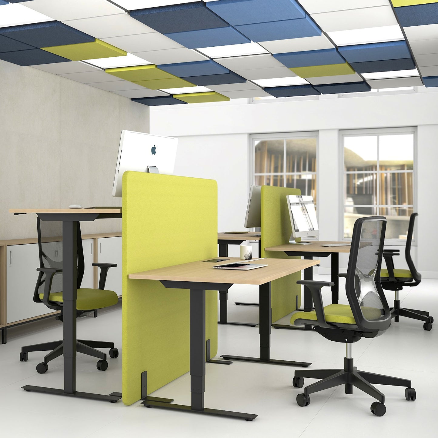 MODUS Light Pannelli riflettenti per pareti e soffitti | Assorbitori di classe A, 300-600 mm, oltre 100 colori