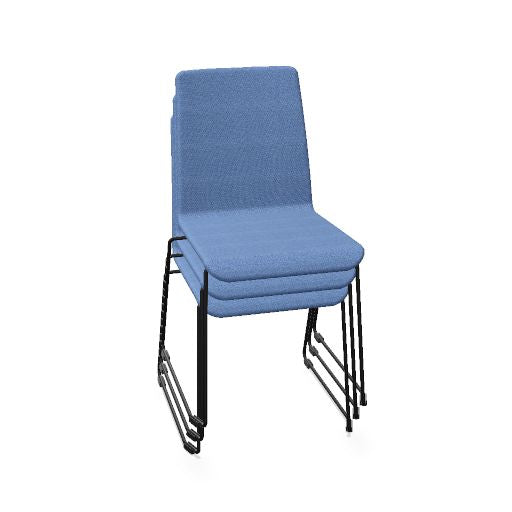 MOON Besucherstuhl | Kufengestell, Gepolsterte Sitzfläche