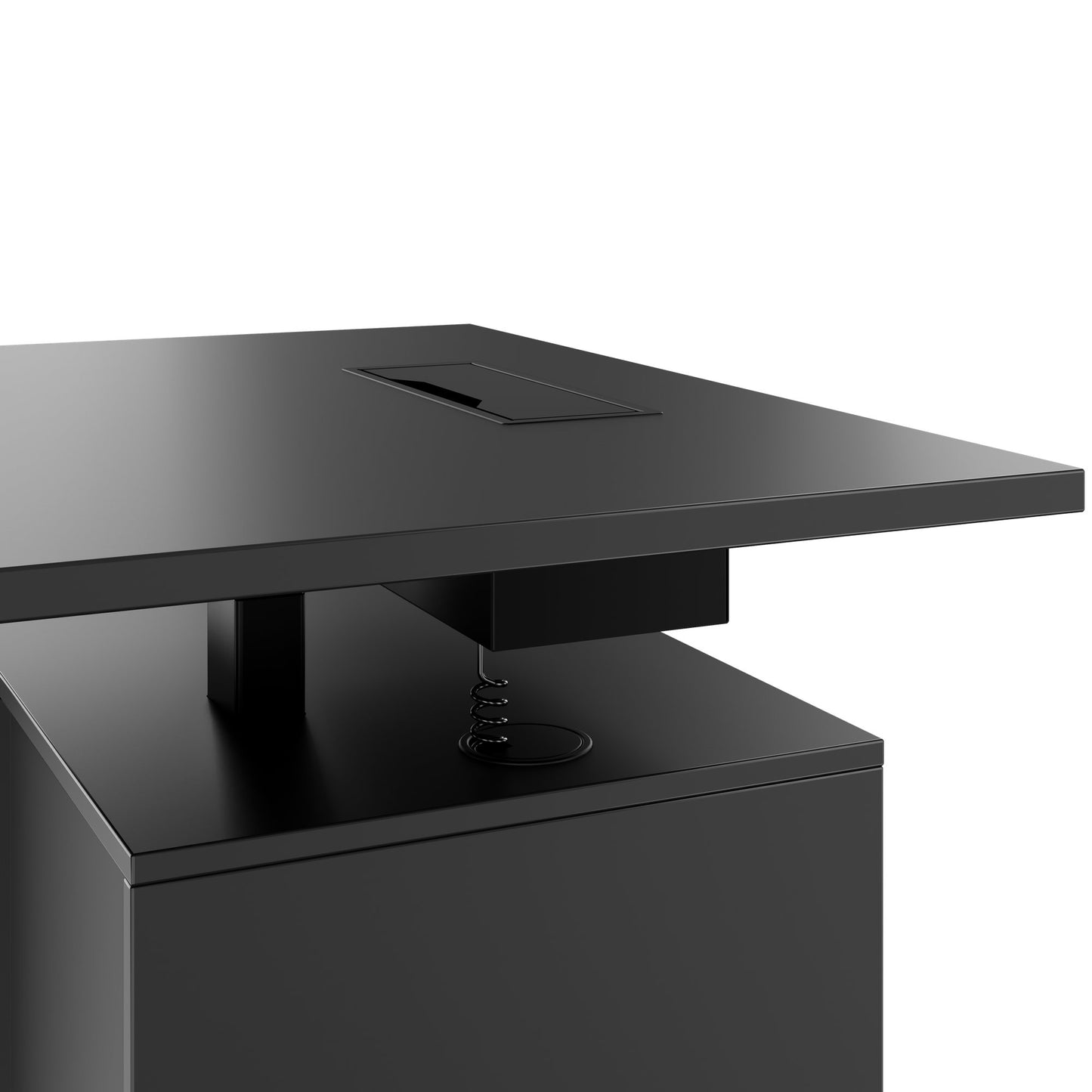 MOTION 2-Motoren-Schreibtisch mit Sideboard | Elektrisch höhenverstellbar, 2000 x 1800 mm, Anthrazit