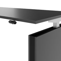 MOTION 2-Motoren-Schreibtisch mit Sideboard | Elektrisch höhenverstellbar, 2000 x 1800 mm, Anthrazit
