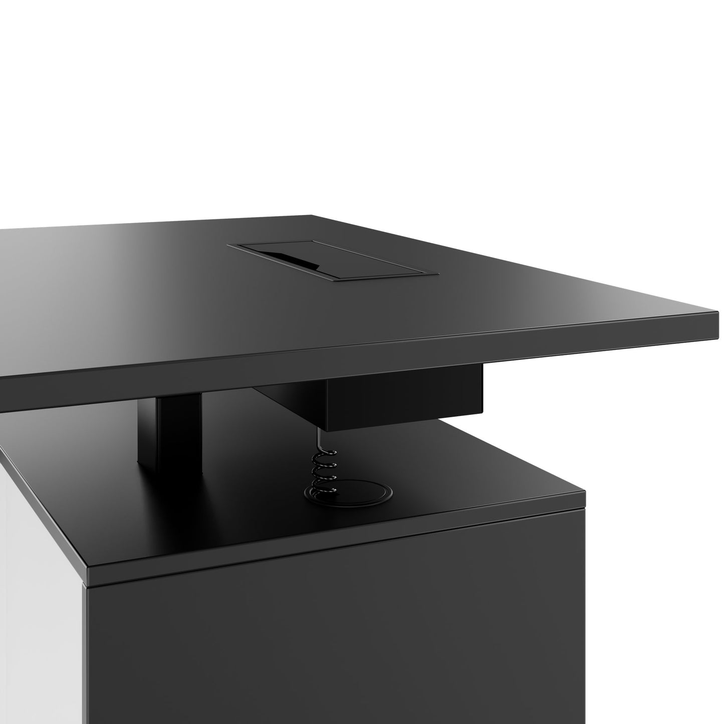 MOTION 2-Motoren-Schreibtisch mit Sideboard | Elektrisch höhenverstellbar, 2000 x 1800 mm, Anthrazit