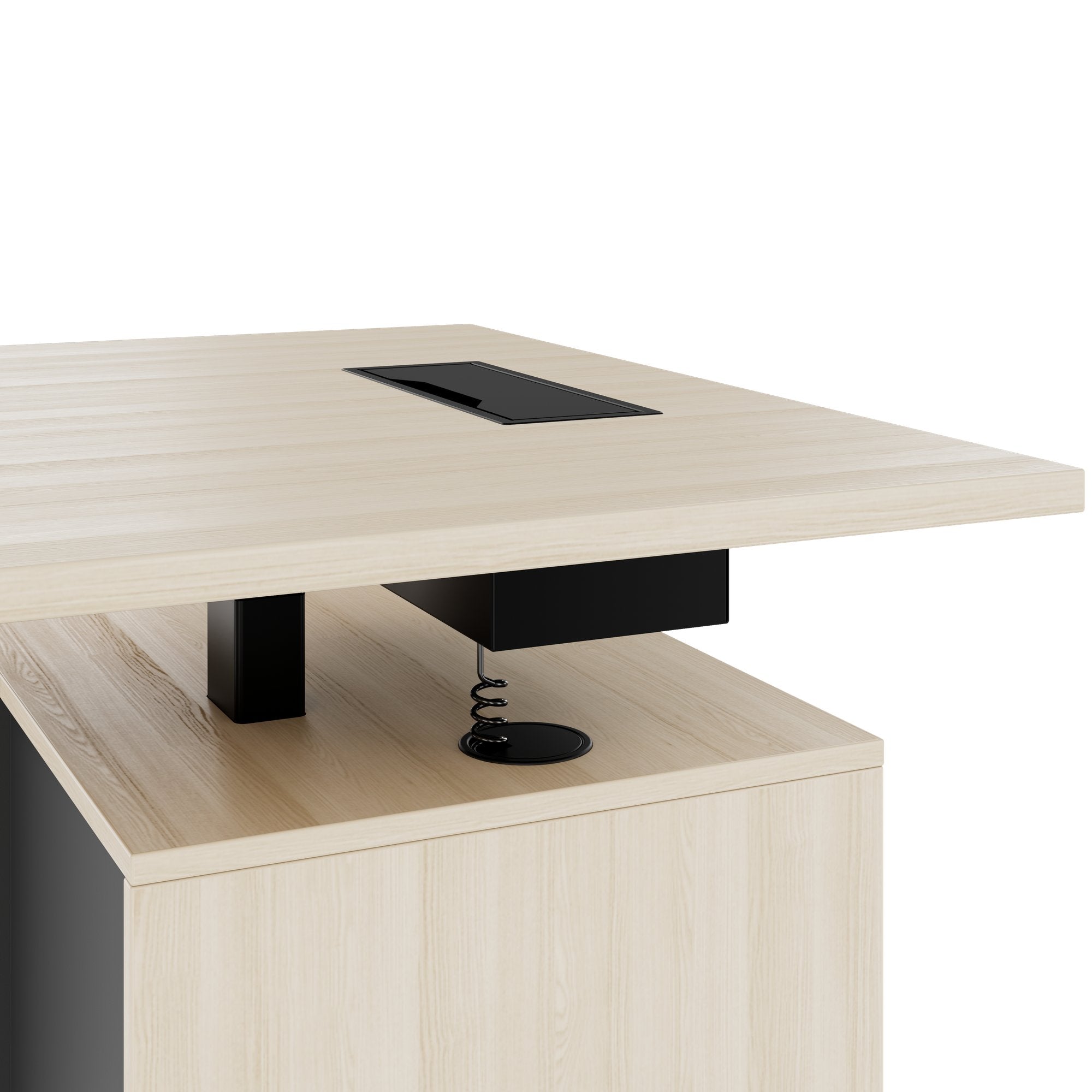 MOTION 2-Motoren-Schreibtisch mit Sideboard | Elektrisch höhenverstellbar, 2000 x 1800 mm, Sandesche