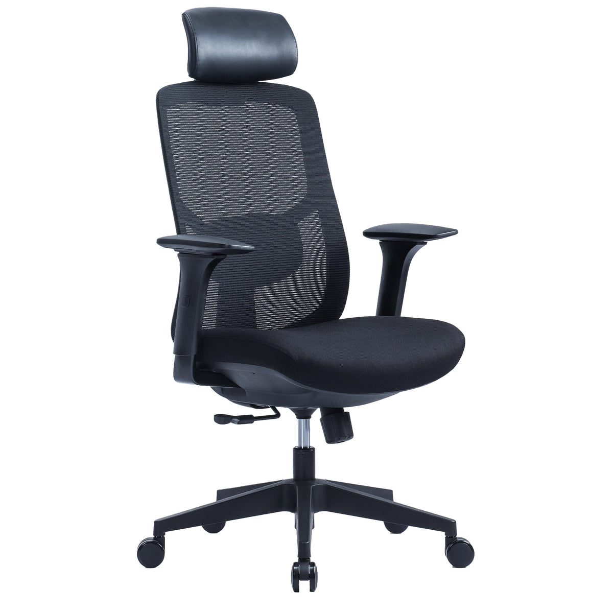 MOVE IT office swivel chair | synchro mechanism, headrest, black  - 1 Lightbox Main Image