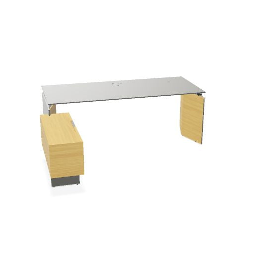 MOVE&LEAD Chefschreibtisch | 1800 – 2000 x 850 mm, elektrisch höhenverstellbar