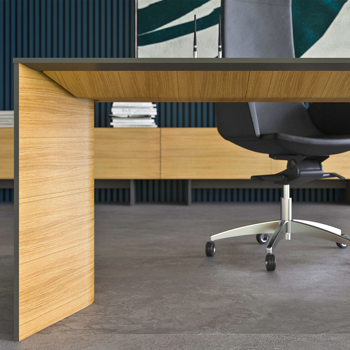 MOVE&LEAD Chefschreibtisch | 1800 – 2000 x 850 mm, elektrisch höhenverstellbar