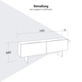MOVE&LEAD Sideboard | 1600 x 580 mm, 2 Schubladen mit Soft-Close - 13 Thumbnail Image