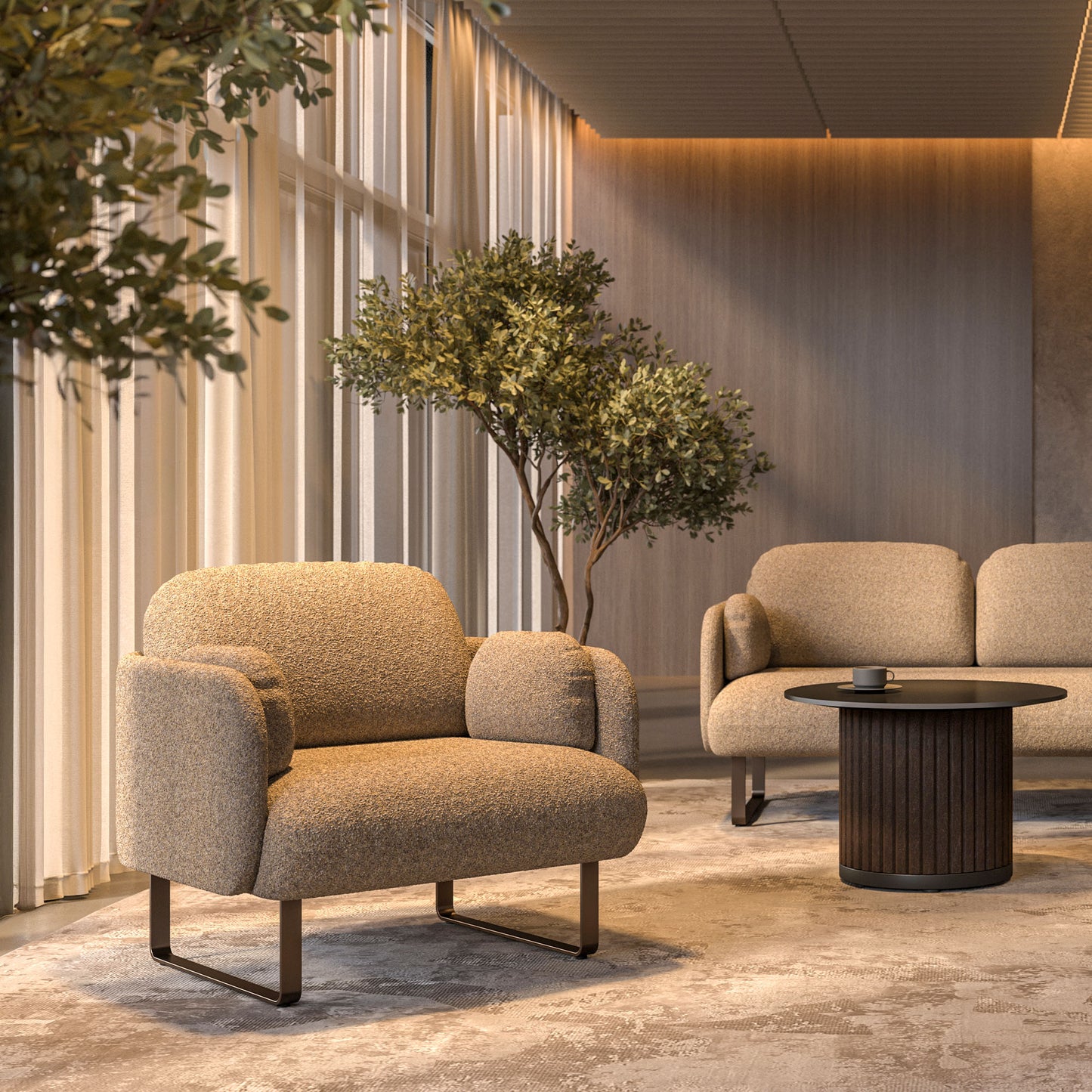 MYAMI Premium Lounge-Sessel | 850 x 790 mm, 1-Sitzer