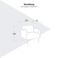 MYAMI Premium Lounge-Sessel | 850 x 790 mm, 1-Sitzer - 12 Thumbnail Image