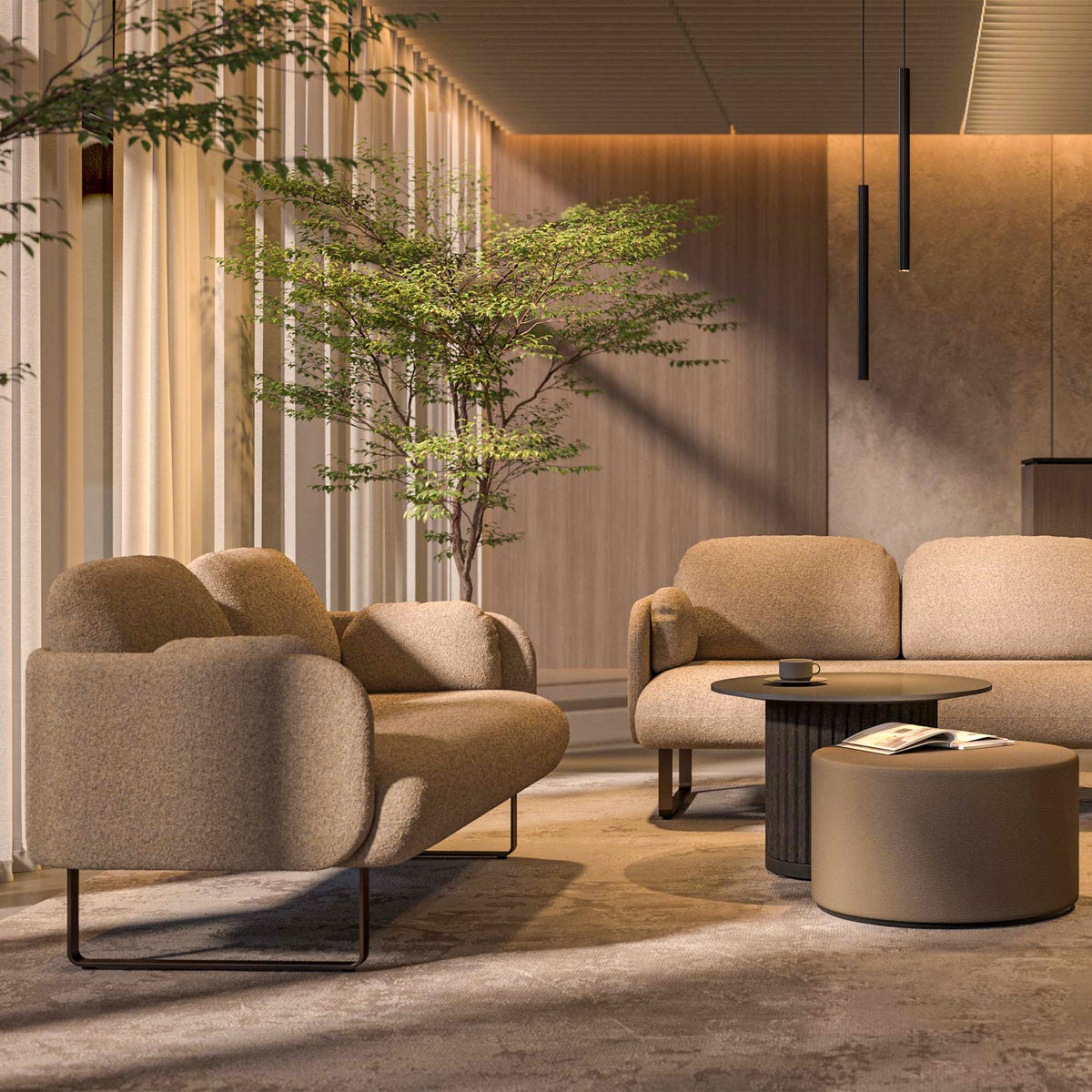 MYAMI Premium-Sofa | 1550-2250 x 790 mm, 2- oder 3-Sitzer - 31 Lightbox Main Image