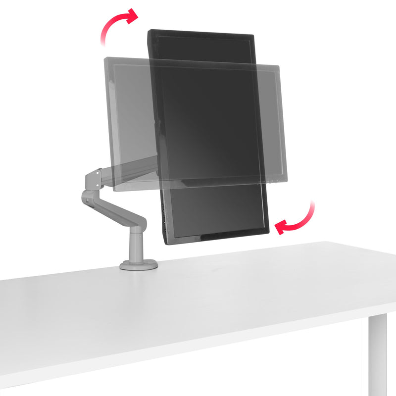 Supporto monitor PREMIUM | supporto a molla a gas, 200 - 500 mm, argento  - 3 Main Image