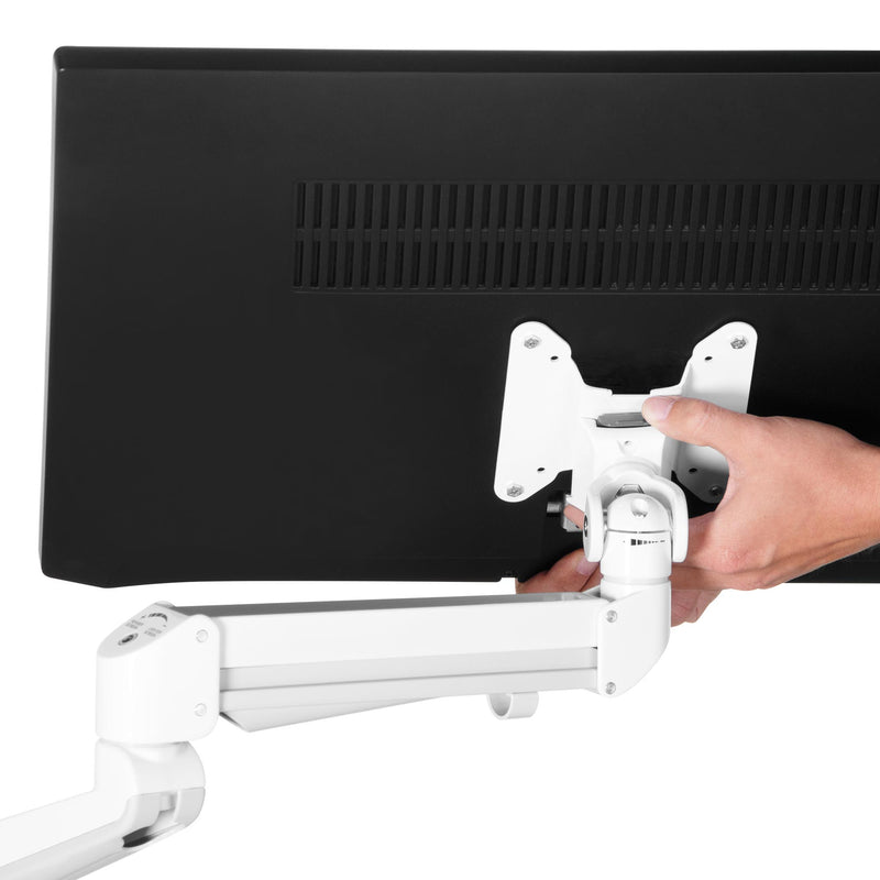 PREMIUM Monitorhalter | Gasfederunterstützung, 200 - 500 mm, Weiß - 6 Main Image