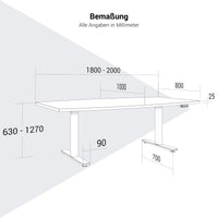 Table de conférence motorisée DRIVE 2 | Forme bateau, 1800 - 2000 mm (6 - 8 personnes), réglable en hauteur électriquement, érable