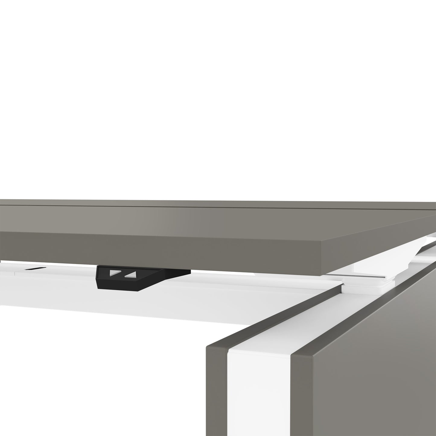 MOTION team desk | 1400 - 1800 mm, electrically height adjustable, Cubanit gray