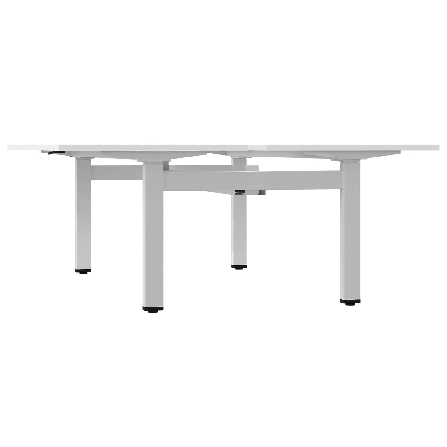 MOTION Desk del team | 1400 - 1800 mm, regolabile in altezza elettricamente, bianco