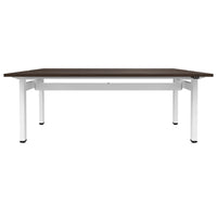 MOTION team desk | 1400 - 1800 mm, electrically height adjustable, walnut