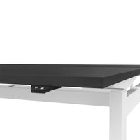 MOTION team desk | 1400 - 1800 mm, electrically height adjustable, anthracite