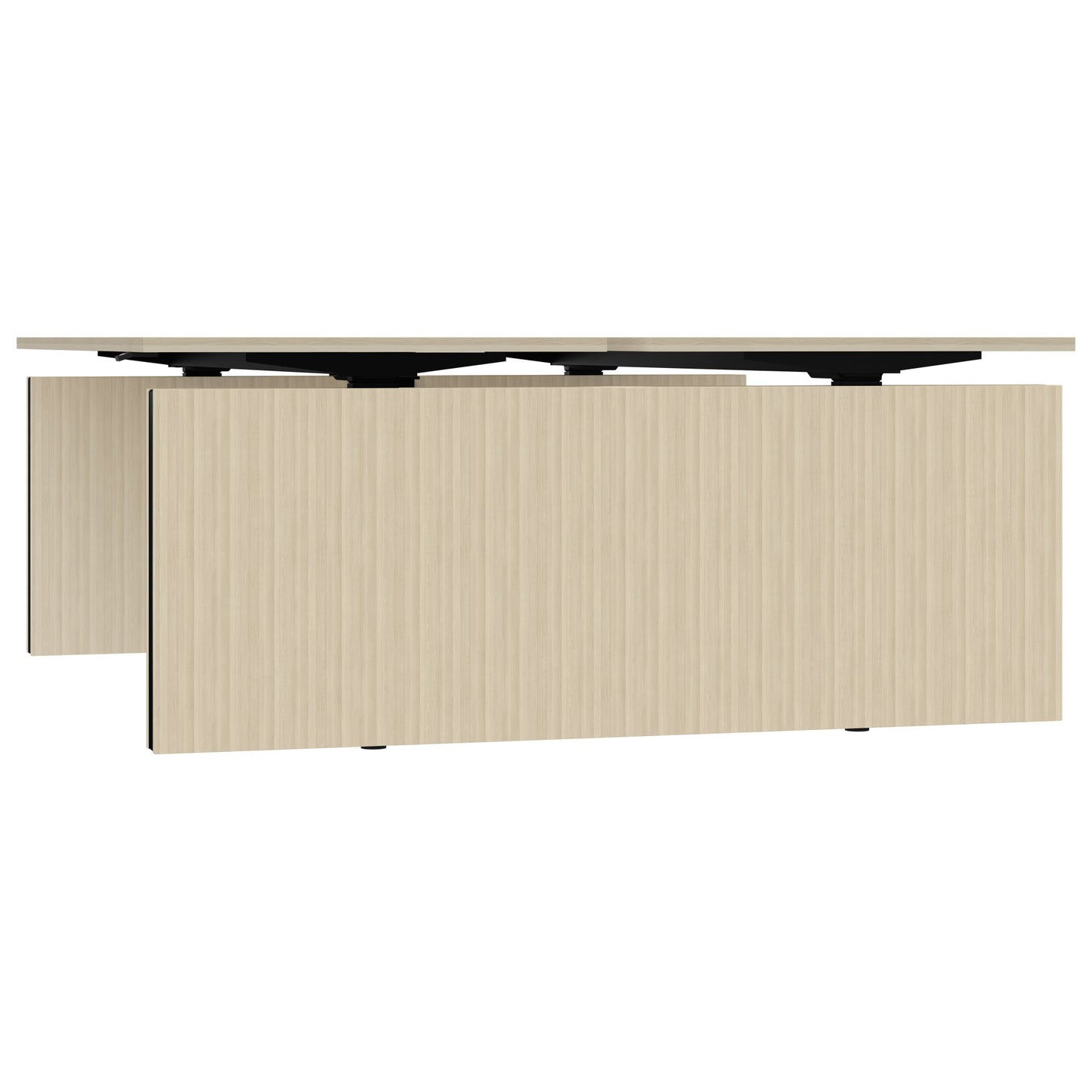MOTION Desk del team | 1400 - 1800 mm, regolabile in altezza elettricamente, cenere di sabbia