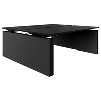 MOTION team desk | 1400 - 1800 mm, electrically height adjustable, black