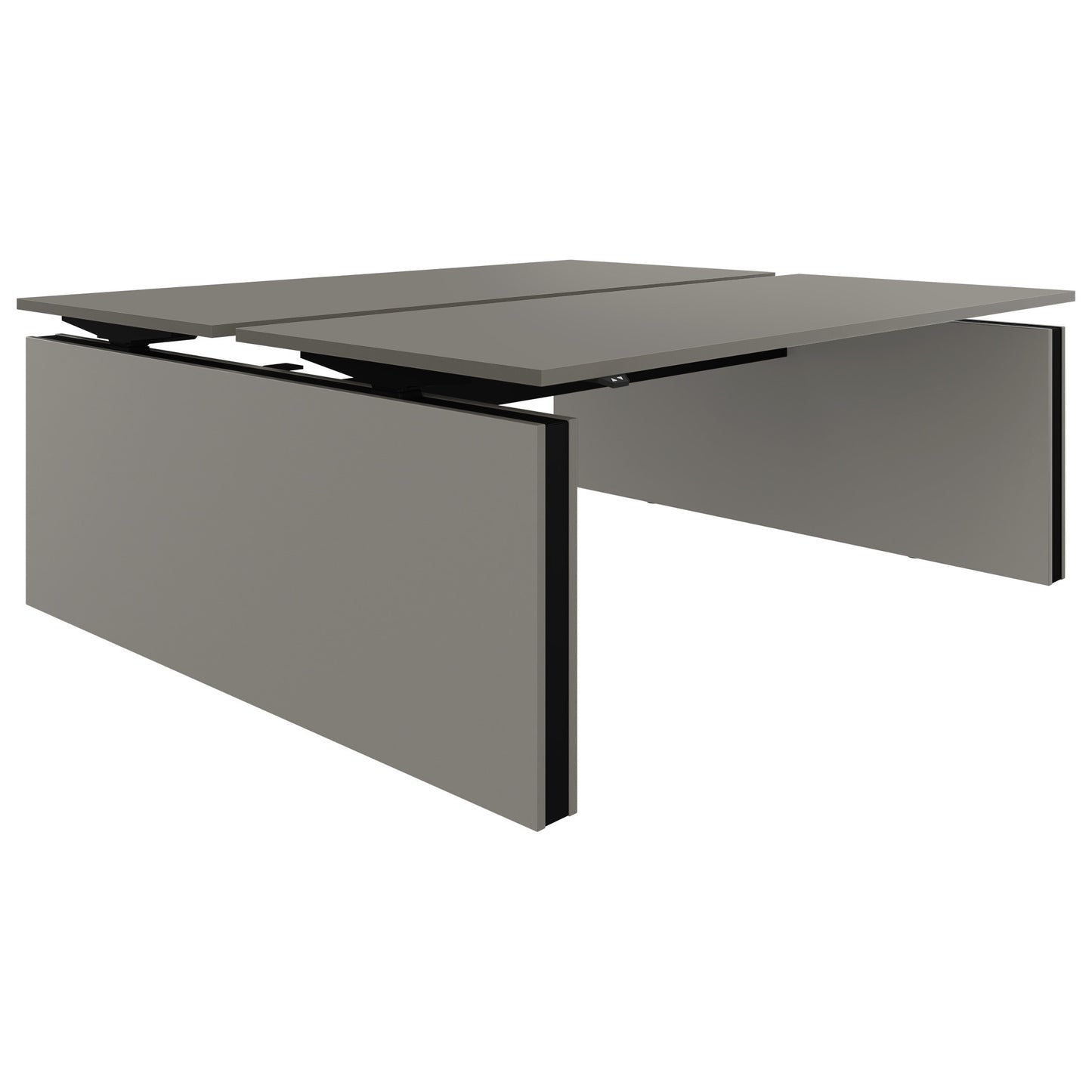 MOTION team desk | 1400 - 1800 mm, electrically height adjustable, Cubanit gray