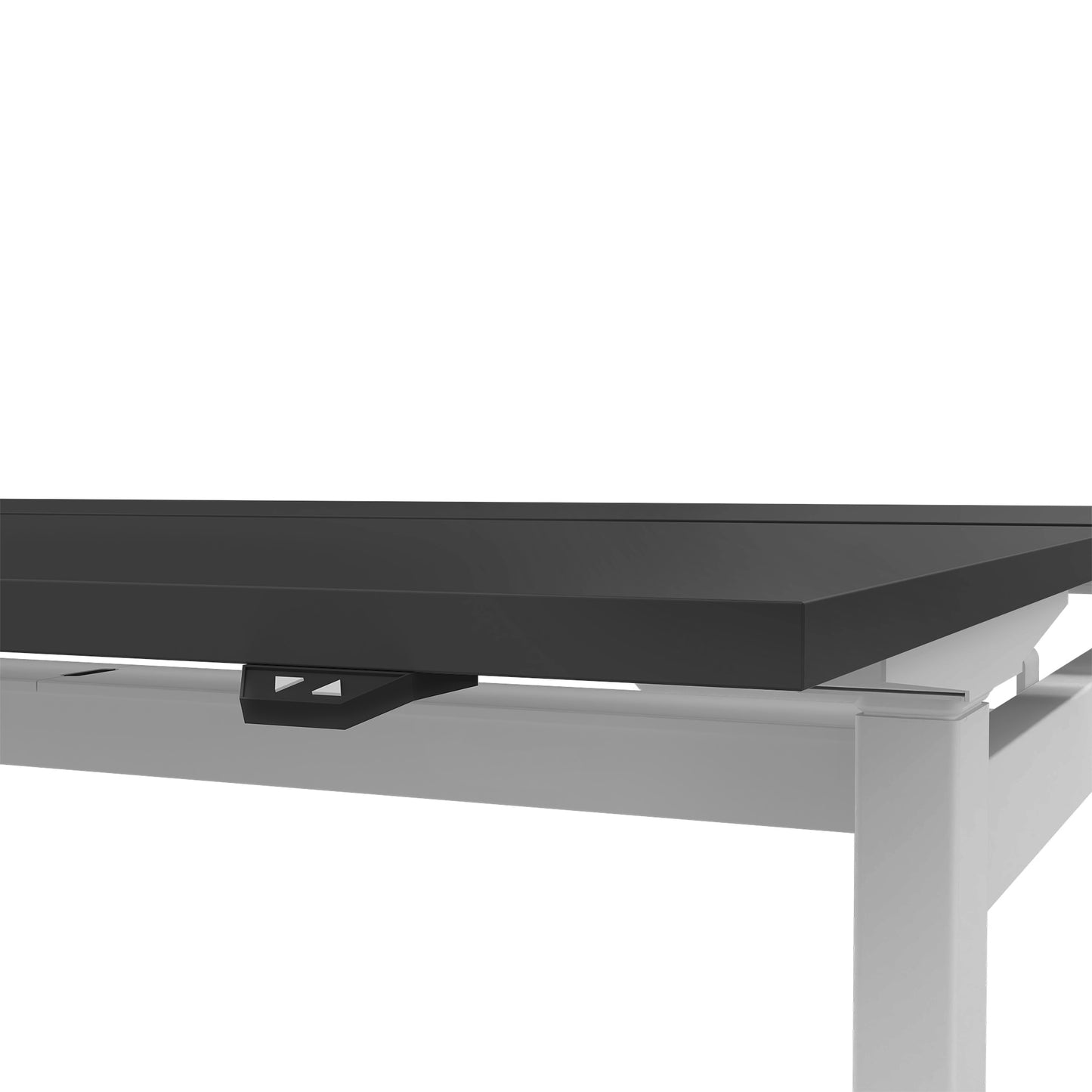 MOTION team desk | 1400 - 1800 mm, electrically height adjustable, anthracite