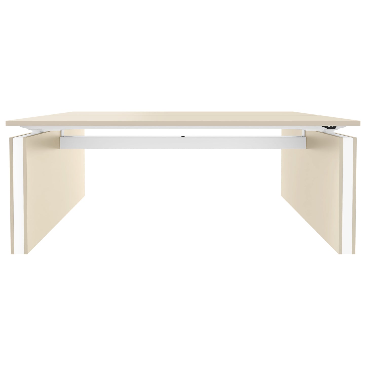 MOTION team desk | 1400 - 1800 mm, electrically height adjustable, maple