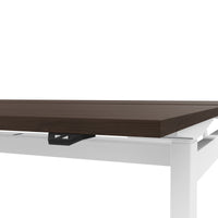 MOTION team desk | 1400 - 1800 mm, electrically height adjustable, walnut