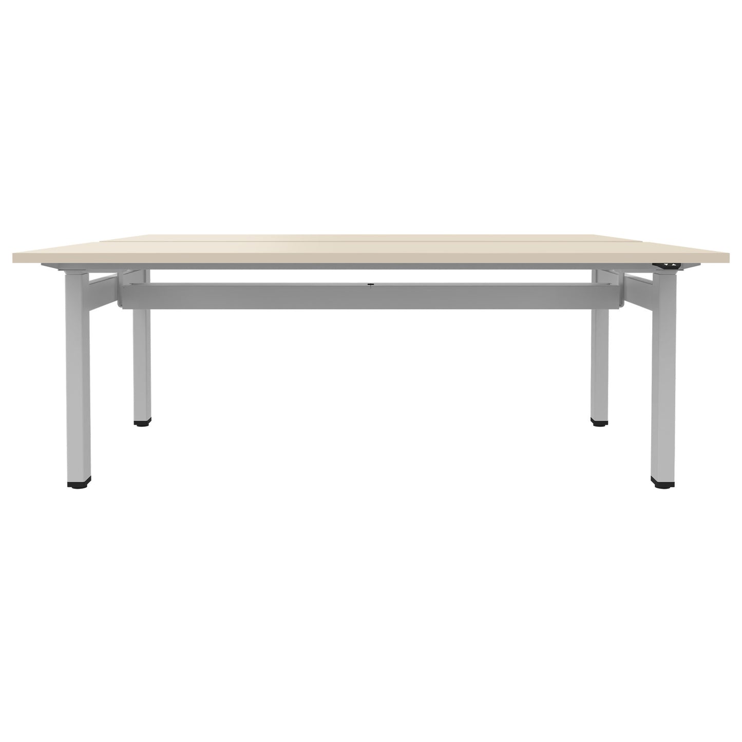 MOTION team desk | 1400 - 1800 mm, electrically height adjustable, maple