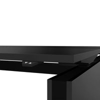 MOTION team desk | 1400 - 1800 mm, electrically height adjustable, anthracite