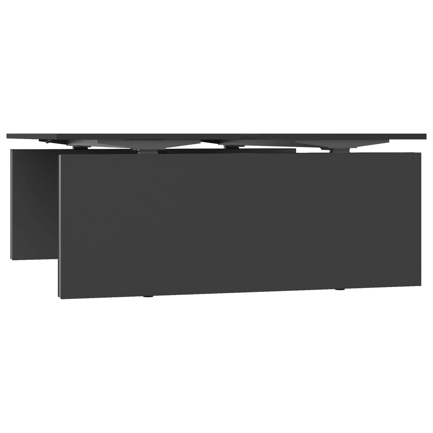 MOTION team desk | 1400 - 1800 mm, electrically height adjustable, anthracite