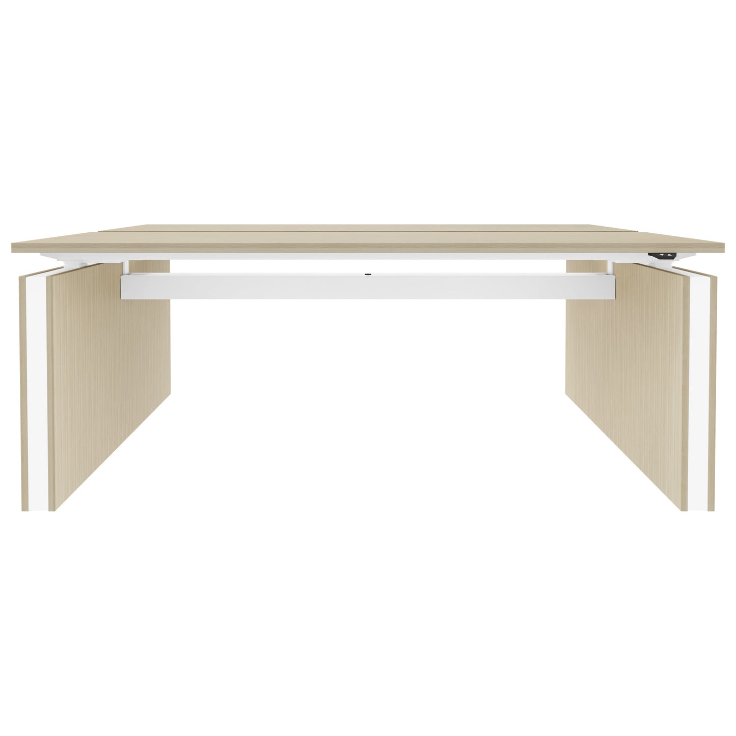 MOTION Desk del team | 1400 - 1800 mm, regolabile in altezza elettricamente, cenere di sabbia